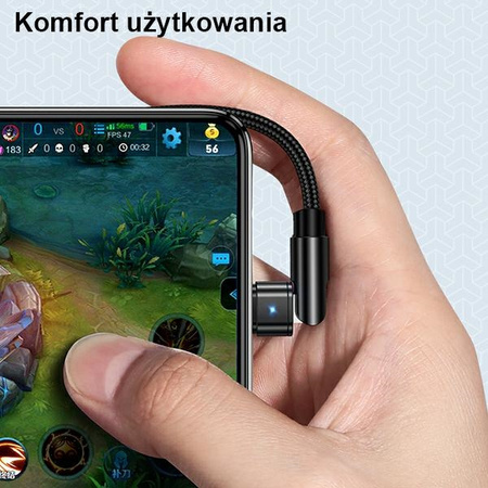 USAMS KABEL MICRO USB PLECIONY DO TELEFONÓW SAMSUNG 1M 2A SZYBKIE ŁADOWANIE