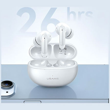 USAMS SŁUCHAWKI BEZPRZEWODOWE TWS DO TELEFONÓW IPHONE XIAOMI Z DUAL MIC ENC
