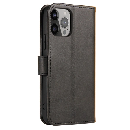 HURTEL ETUI PORTFEL Z KLAPKĄ DO IPHONE 15 PRO MAGNET CASE Z FUNKCJĄ STANDU
