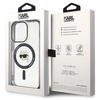 Karl Lagerfeld KLHMP15SHKHNOTK iPhone 15 6.1" transparent hardcase IML Karl`s Head MagSafe