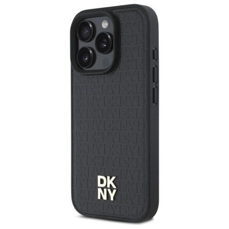 DKNY ETUI HARDCASE DO IPHONE 16 PRO 6.3 REPEAT PATTERN STACK LOGO