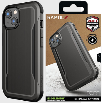 Raptic X-Doria Fort Case etui iPhone 14 Plus z MagSafe pancerny pokrowiec czarny