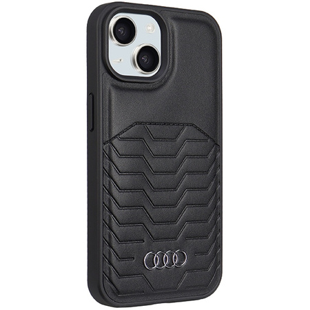 AUDI SYNTHETIC LEATHER DO MAGSAFE POKROWIEC DO IPHONE 15 14 13 6.1 HARDCASE