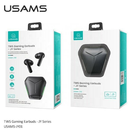 USAMS SŁUCHAWKI GAMINGOWE BEZPRZEWODOWE TWS DO IPHONE ANDROID BLUETOOTH 5.0