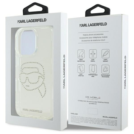 KARL LAGERFELD ETUI HARDCASE DO IPHONE 16 PRO MAX 6.9 PRZEZROCZYSTE Z KARL