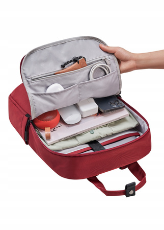 INNOSTYLE PLECAK NA LAPTOPA 15,6 DO SAMOLOTU WODOODPORNY COLORLITE 14L CZERWONY