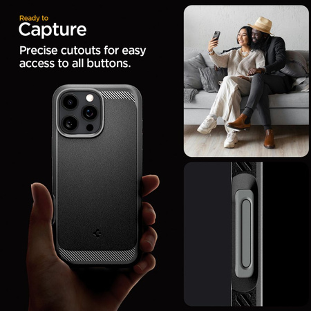 SPIGEN CASE RUGGED ARMOR DO MAGSAFE DO IPHONE 16 PRO OCHRONA PRZED UPADKIEM