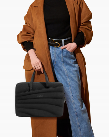INNOSTYLE DAMSKA TORBA NA LAPTOPA 13 14 WODOODPORNA CARRYLITE SLIM CZARNA