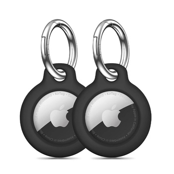 TECH-PROTECT ETUI POKROWIEC DO AIRTAG APPLE 2-PACK BLACK NIEZAWODNA