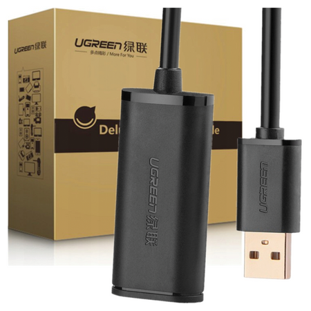 UGREEN KABEL USB 2.0 10M AKTYWNY PRZEDŁUŻACZ DO KONFERENCJI WIDEO