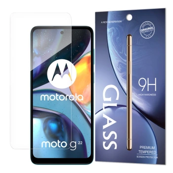 HURTEL SZKŁO HARTOWANE 9H DO MOTOROLA MOTO G22 TEMPERED GLASS Z OPAKOWANIEM