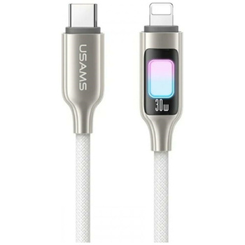 USAMS KABEL USB-C DO LIGHTNING 1,2M DO IPHONE 12 13 14 30W NAJLEPSZA JAKOŚĆ