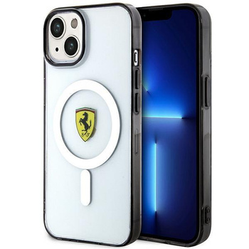 Etui Ferrari FEHMP14MURKT na iPhone 14 Plus przezroczysty/- przezroczyste hardcase Outline Magsafe