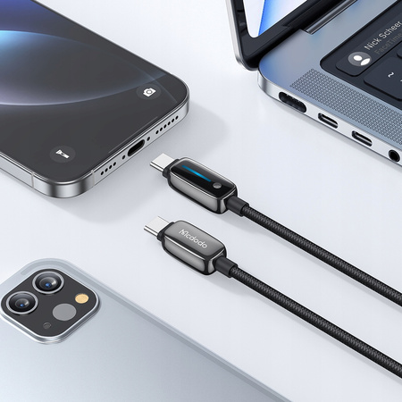 MCDODO ŁADOWARKA KABEL USB-C SZYBKIE ŁADOWANIE DO IPHONE USB TYP C 1M 100W