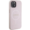 Etui Guess Saffiano MagSafe do iPhone 15 Plus - różowe