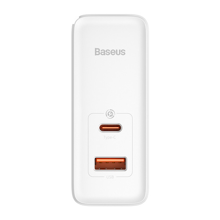 Baseus GaN5 Pro szybka uniwersalna ładowarka sieciowa GaN USB Typ C / USB 100W PD3.0, QC4.0+, AFC biały (CCGP090202)