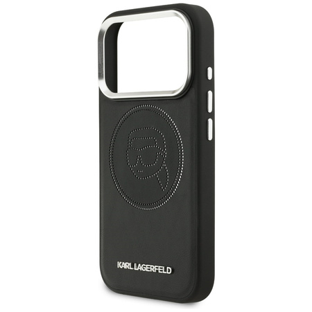 Etui Karl Lagerfeld K Head Point Logo MagSafe do iPhone 17 Pro czarny