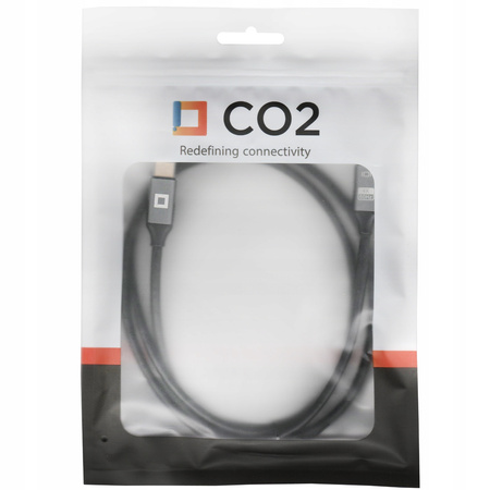 CO2 KABEL USB-C SZYBKIE ŁADOWANIE THUNDERBOLT 3 20GBPS 100W USB TYP C 4K 2M