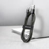 Baseus Cafule Cable wytrzymały nylonowy kabel przewód USB / micro USB QC3.0 2.4A 0,5M czarno-szary (CAMKLF-AG1)