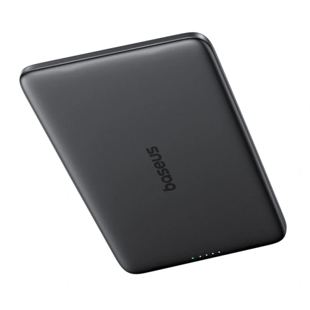 Powerbank Baseus PicoGo AM41 Ultra-Slim 5000mAh 20W kompatybilny z MagSafe z kablem Baseus Simple USB-C 60W 30cm - czarny