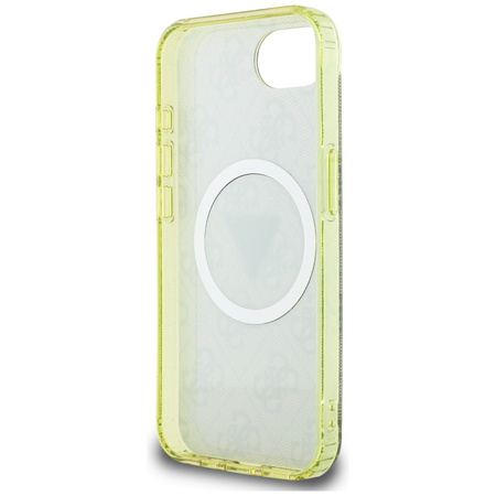 GUESS ETUI CASE IML METAL GLITTER DO IPHONE 16E DO MAGSAFE CIRCLE TRIANGLE