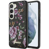 Etui Guess GUHCS23MHCFWSK S23+ S916 - czarne Flower Collection