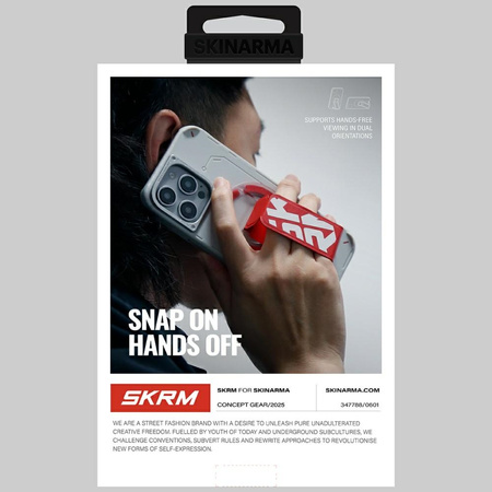 Uchwyt magnetyczny Skinarma Arch XE Phaze Smart Grip-Stand pomarańczowy