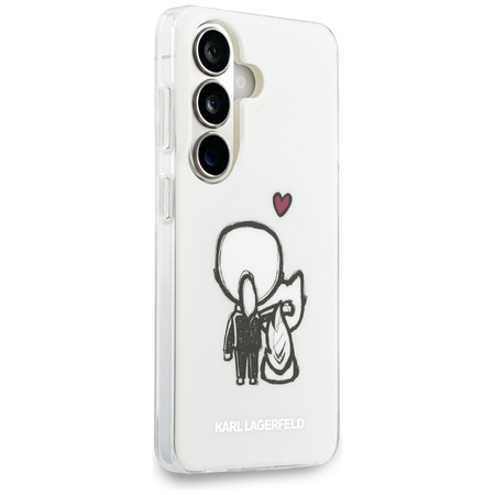 Etui Karl Lagerfeld IML Karl&Choupette   MagSafe do Samsung Galaxy S26 przezroczysty