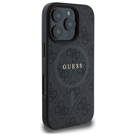 Guess GUHMP16XG4GFRK iPhone 16 Pro Max 6.9 czarny/black hardcase 4G Ring Classic Logo MagSafe