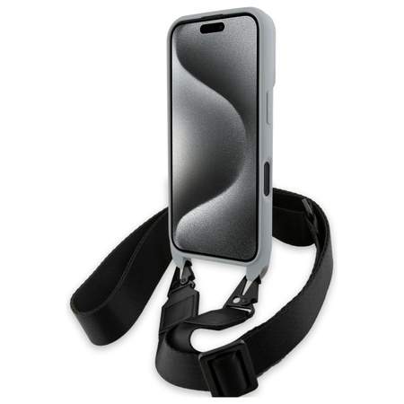 BMW BMHCP16S23PSCCG iPhone 16 6.1       szary/grey hardcase M Edition Carbon Stripe & Strap