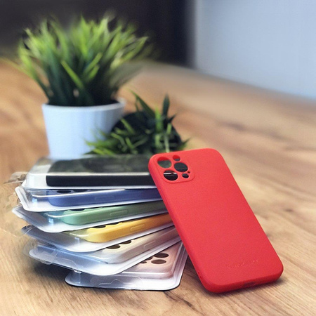 Wozinsky Color Case silikonowe elastyczne wytrzymałe etui iPhone 12 Pro różowy
