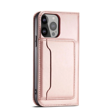 HURTEL MAGNET CASE DO IPHONE 14 PRO Z KLAPKĄ POKROWIEC PORTFEL PODSTAWKA