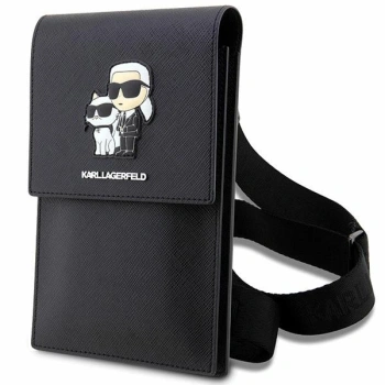 Karl Lagerfeld Torebka KLWBSAKCPMKczarny/black Saffiano Karl & Choupette
