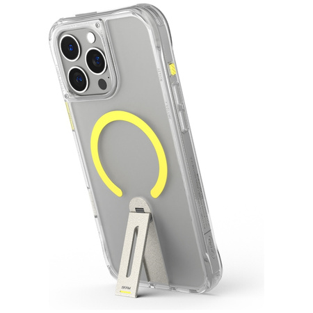 Etui Skinarma Helix do iPhone 16 Pro Magnetic Charging 360 Rotating Stand przezroczysty