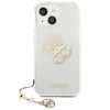 Guess GUHCP13SKS4GGO iPhone 13 mini 5,4" Transparent hardcase 4G Gold Charms Collection