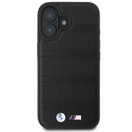 BMW BMHMP16S23PUSPK iPhone 166.1 czarny/black hardcase M Perforated And Stitched Line MagSafe