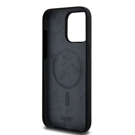DKNY ETUI HARDCASE LIQUID SILICONE DO IPHONE 15 PRO MAX DO MAGSAFE BIAŁE