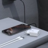 Ładowarka sieciowa Dudao A27STEU 25W GaN USB-A z kablem USB-A - USB-C - czarna