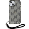KARL LAGERFELD KLHCP15SHKDPNSK ETUI HARDCASE KL CORD DO IPHONE 13 14 15 6.1