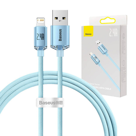 BASEUS KABEL USB DO LIGHTNING 2.4A 1.2M DO IPHONE 12 11 13 SZYBKA ŁADOWARKA