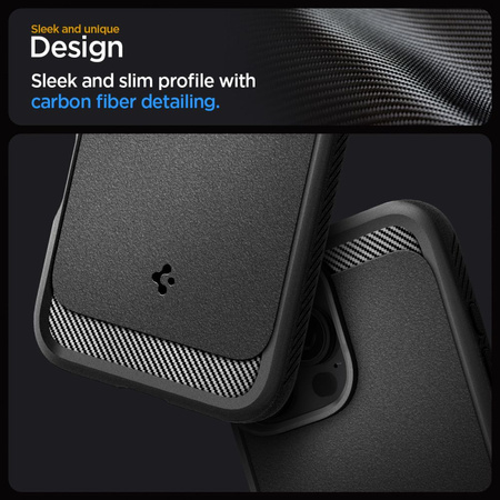 SPIGEN CASE RUGGED ARMOR DO MAGSAFE DO IPHONE 16 PRO OCHRONA PRZED UPADKIEM