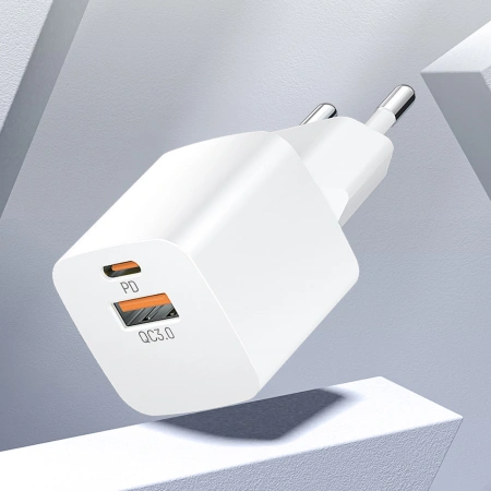 WOZINSKY ŁADOWARKA 20W USB-C USB-A DO TELEFONÓW IPHONE SZYBKIE ŁADOWANIE PD