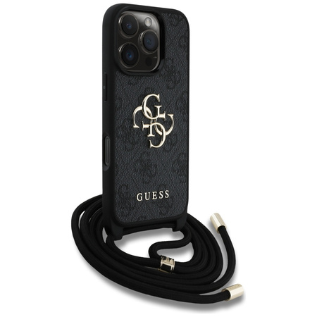 GUESS POKROWIEC TPU Z LOGO 4G DO IPHONE 16 PRO MAX ELEGANCKIE WYKOŃCZENIE