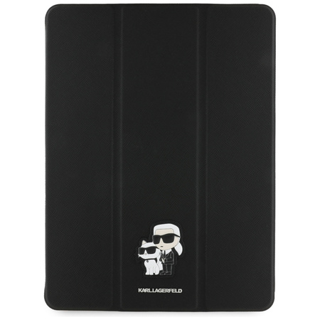 Karl Lagerfeld KLFC13RM24SAKCK iPad Air 13 2024/2025 Book Cover czarny/black Saffiano Magnetic Karl &Choupette