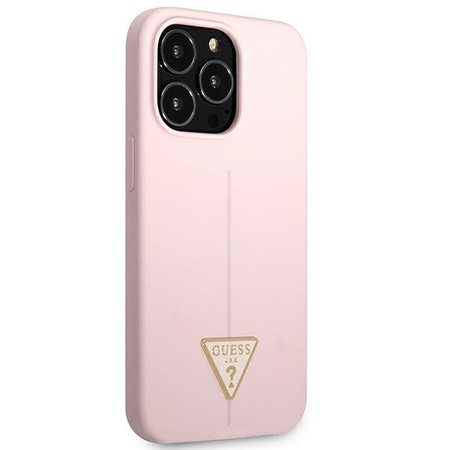 GUESS ETUI HARDCASE DO IPHONE 13 PRO 13 Z SILIKONOWYM TRIANGLE 6,1