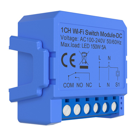 Moduł przełącznika AVATTO WSM16-DC32V-1 Wi-Fi 1-kanałowy