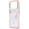 Etui Karl Lagerfeld IML Choupettes Karl Script Logo MagSafe do iPhone 17 Pro Max różowy