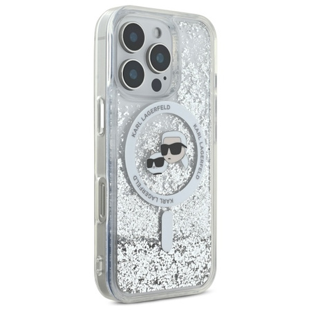 KARL LAGERFELD ETUI HARDCASE DO IPHONE 16 PRO 6.3 DO MAGSAFE LIQUID GLITTER