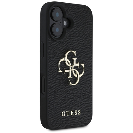 GUESS ETUI GRAINED BIG 4G LOGO DO IPHONE 16 CLASSIC LOGO MAKSYMALNA OCHRONA