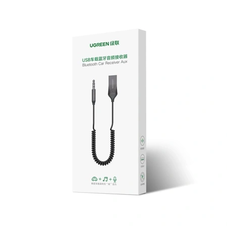 UGREEN ODBIORNIK BLUETOOTH 5.3 DO TELEWIZORA KOMPUTERA AUDIO AUX JACK USB